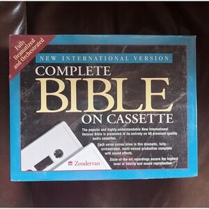 NEW Zondervan New International Version Complete Bible on 48 Cassettes SEALED
